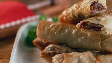 a traditional pastry on a serving plate.