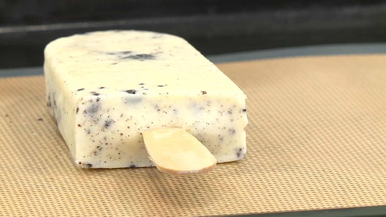 Freezing a Cookie Dough Popsicle