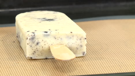 freezing a cookie dough popsicle