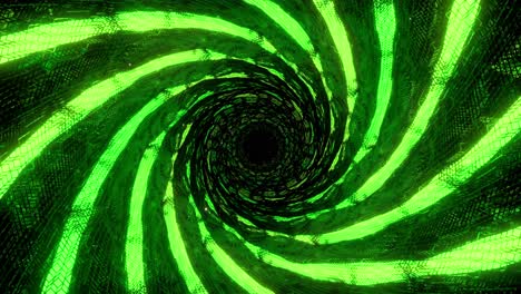 green spiral tunnel