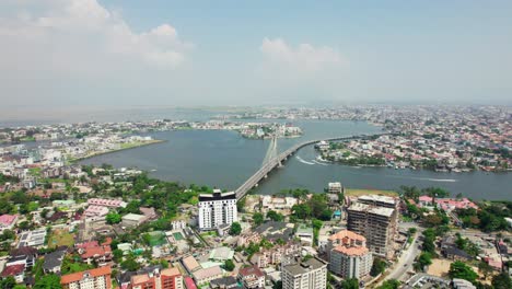 landscape of ikoyi neighbourhood in lagos showing lekki-ikoyi link bridge