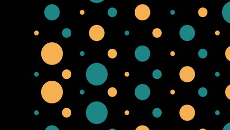 animación digital de múltiples formas circulares flotando contra un fondo negro