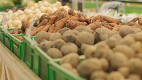 fresh organic vegetables at the farmers market. raw vegetables