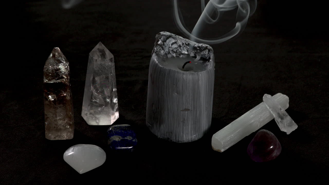 Candle being blown out during a candle magick ritual