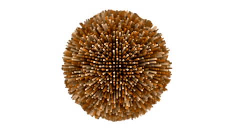 4K Abstract Undulating Sphere.