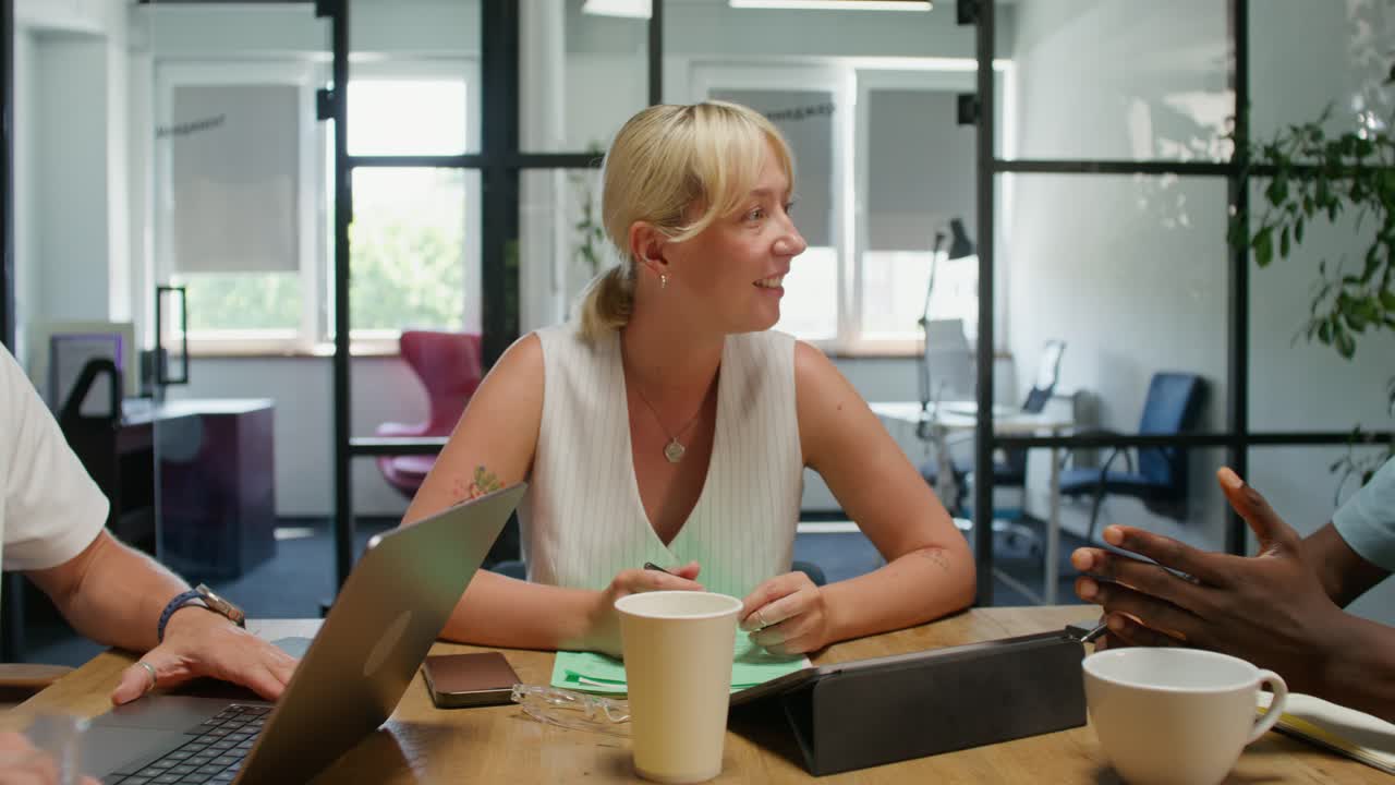 Team Meeting in Modern Office