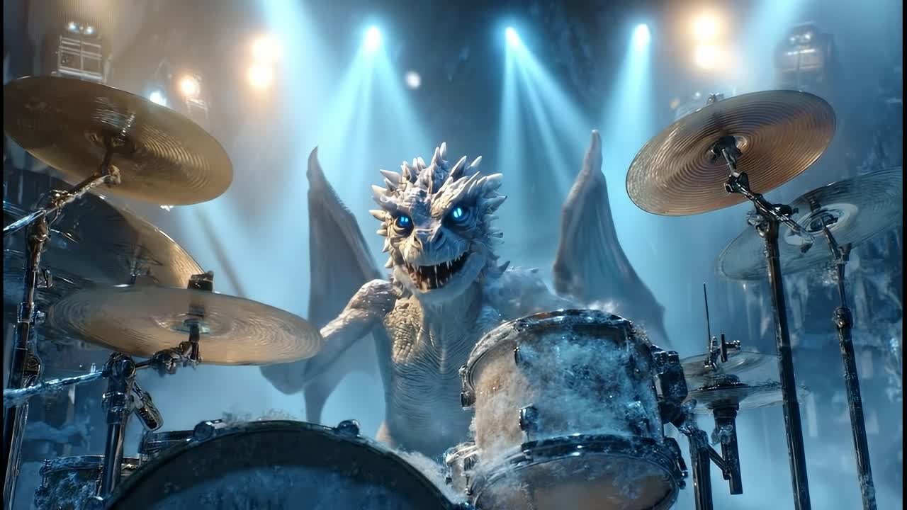 Dragon Drummer on Stage