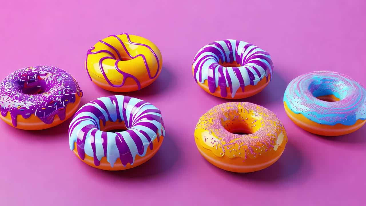 Colorful and Delicious Donuts