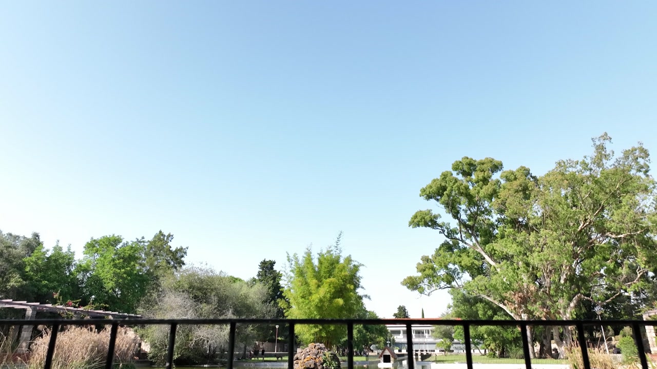 DJI Mavic 3 tilting up to the sky from the ground.