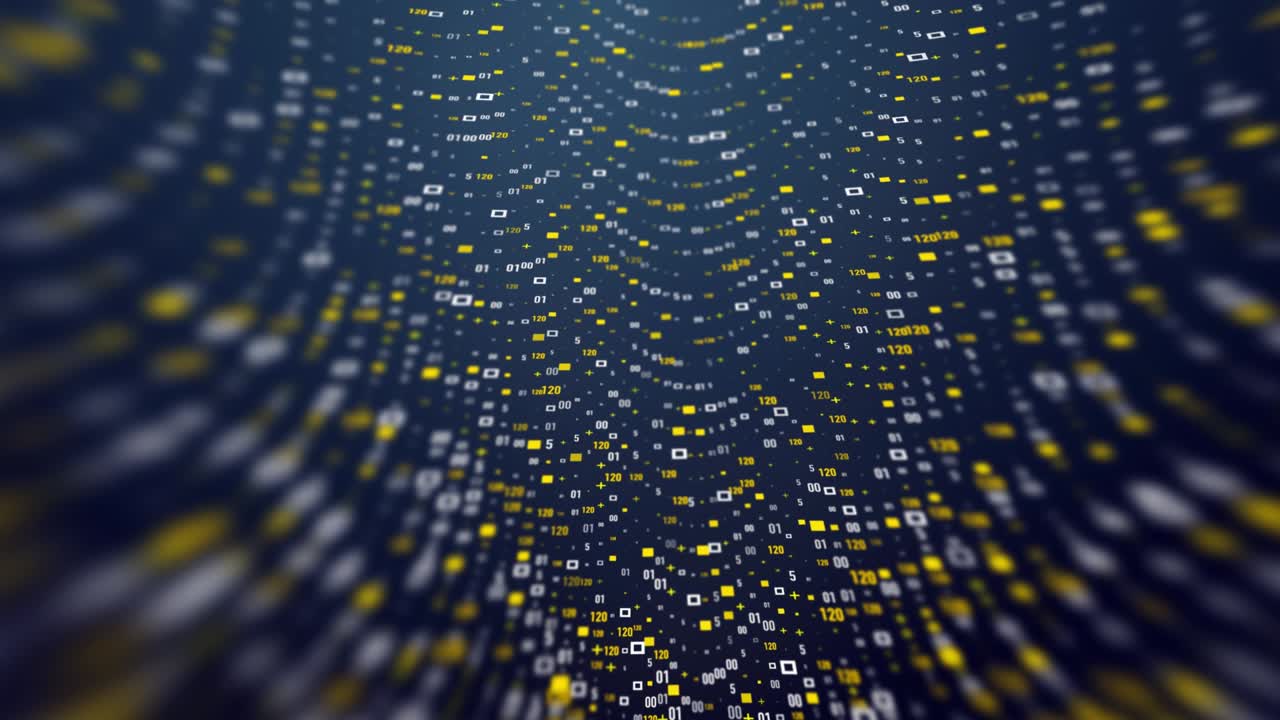 Technology Data Number Flow Digital Background Colorfull