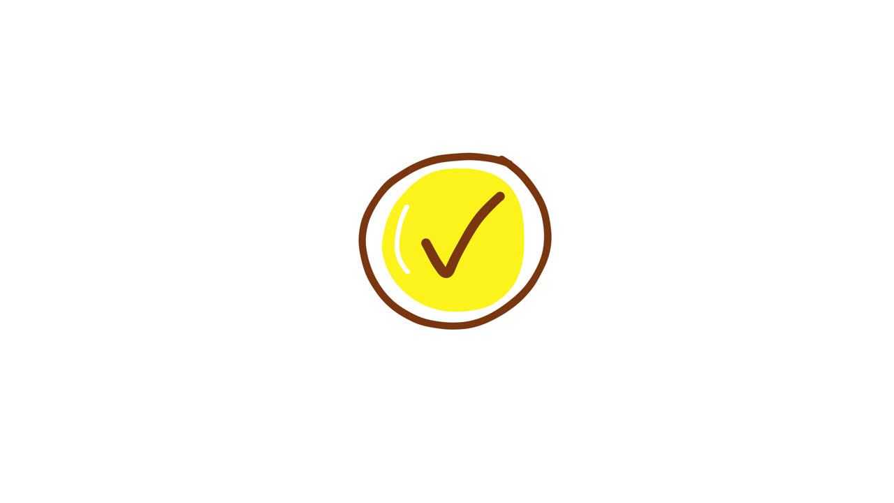 Animated Hand-Drawn Checkmark and Cross Icons