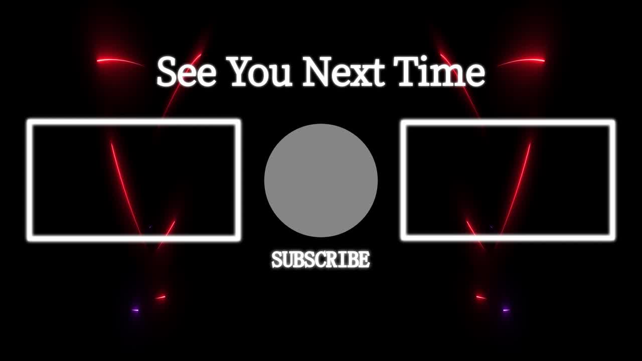 멋진 엔딩 카드 엔딩 스크린 모션 그래픽