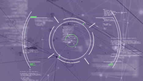 animación de cerradura de seguridad giratoria sobre información y procesamiento de datos