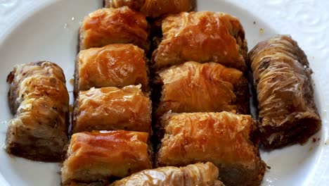 turkish traditional dessert food baklava