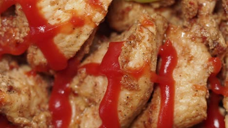 grilled chicken with ketchup