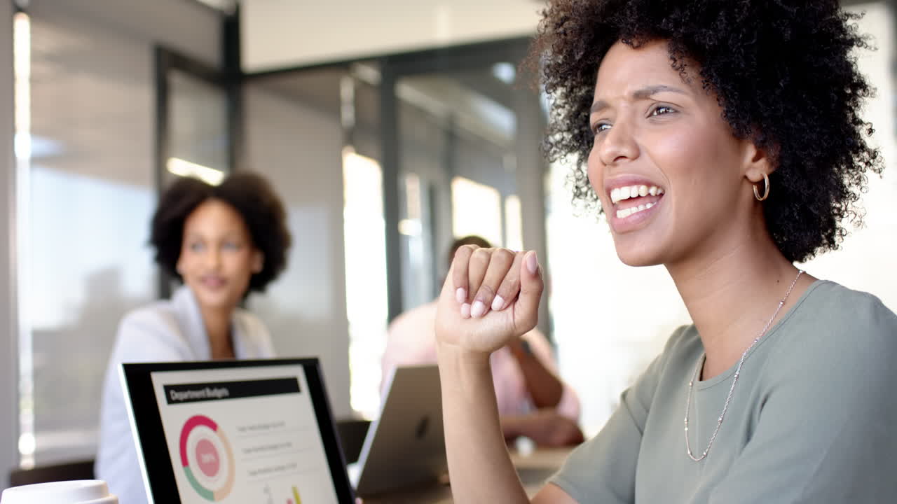 Business colleagues in a diverse group brainstorming project in a modern office