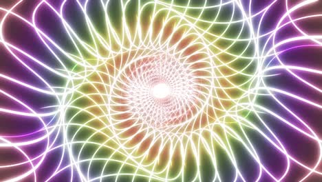 abstract fractal rays lines gradient background spiral looped animation