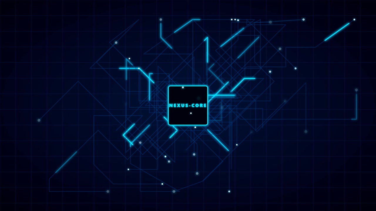 Digital processorchip med glødende datanetværksforbindelser