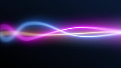 neon waves glow electric animation, colorful abstract animation