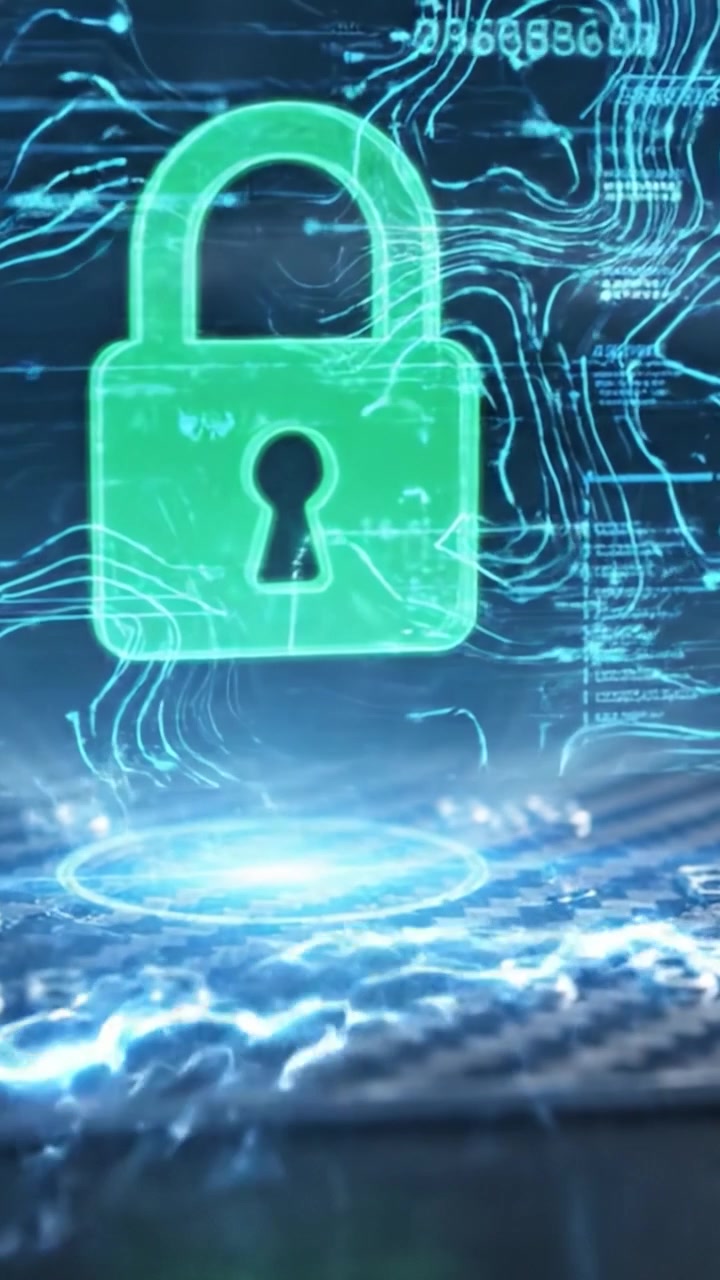 Cybersecurity Concepts Illustrated Through a Digital Card and Encryption Lock Visuals in a Tech-Inspired Background