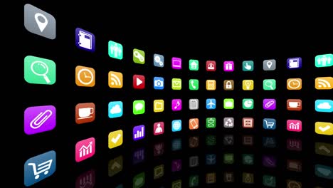 technology icon network symbol digital devices on the internet background