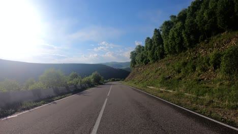 Driving-a-car-on-a-serpentine-road