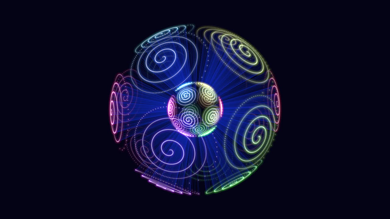 vórtice giratorio 3d una representación colorida del movimiento dinámico