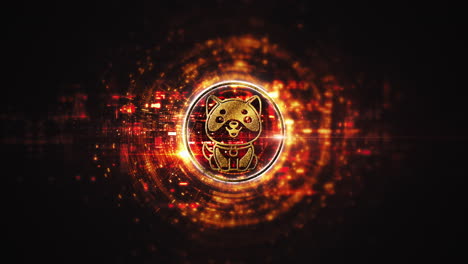 Futuristic digital background highlighting advanced cryptocurrency and encryption technology, featuring blockchain networks and secure cryptographic systems : Babydoge, Babydoge coin,