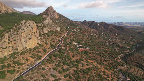 landscape near el chorro spain malaga