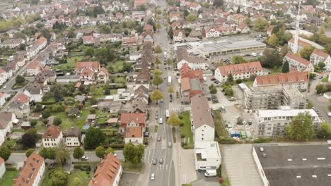 Drone-Aerial-Footage-of-Northeim-in-Lower-Saxony,-Germany,-Europe