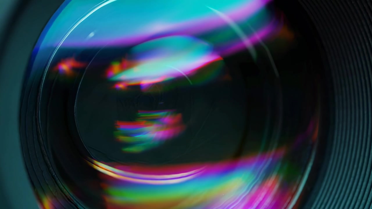 Close-up of Camera Lens Aperture Opening and Closing
