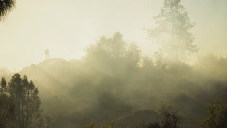 Heroic-firefighter-fighting-Kern-county-wildfire-smoke