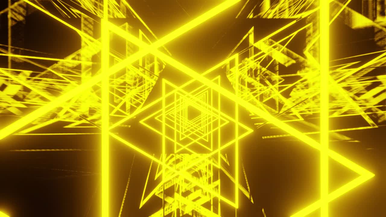 노란색 삼각형 배경 vj 루프