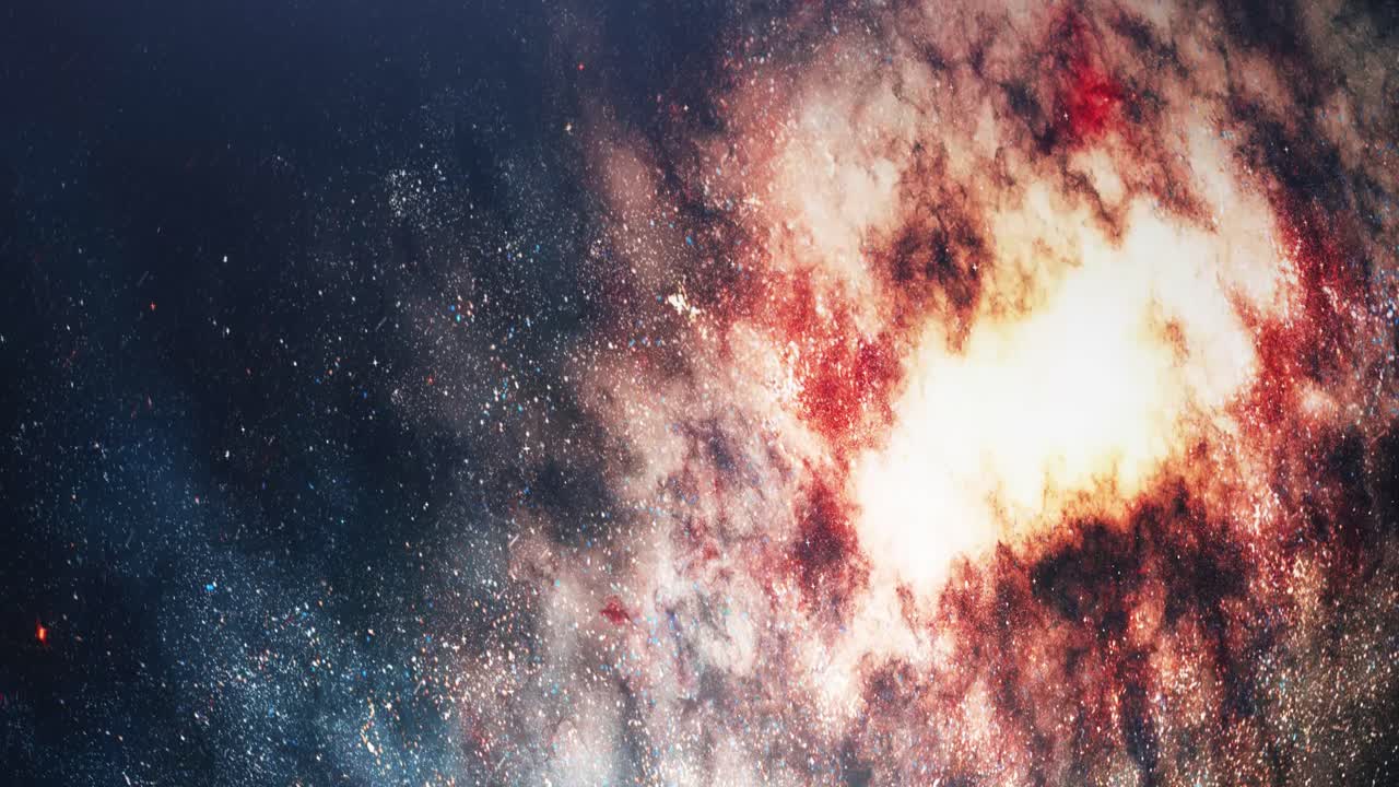 primer plano de la superficie de una galaxia giratoria en el universo