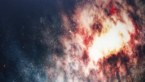 primer plano de la superficie de una galaxia giratoria en el universo