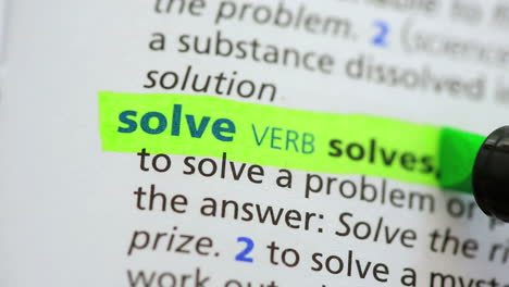 Definition of solve