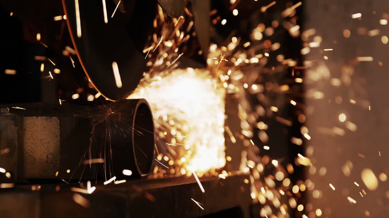 원형 사기 기계의 클로즈업