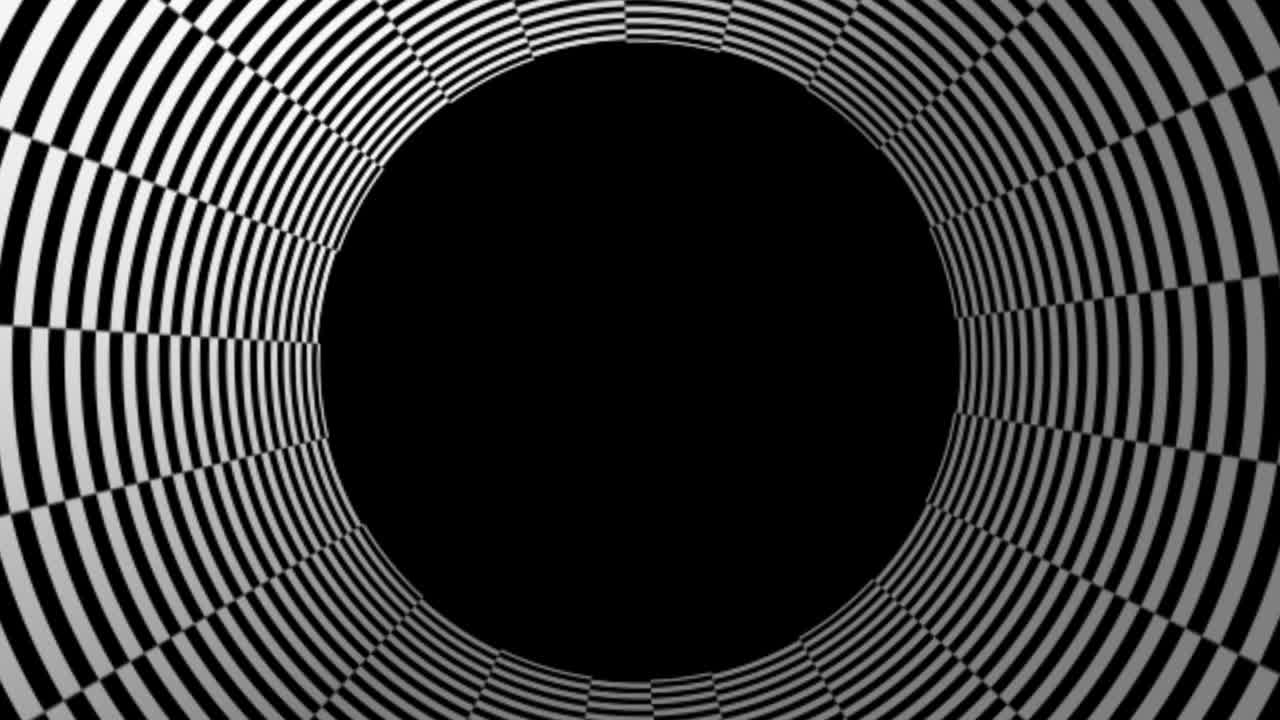 Tunnelmønster fremadskridende animation motion graphics.