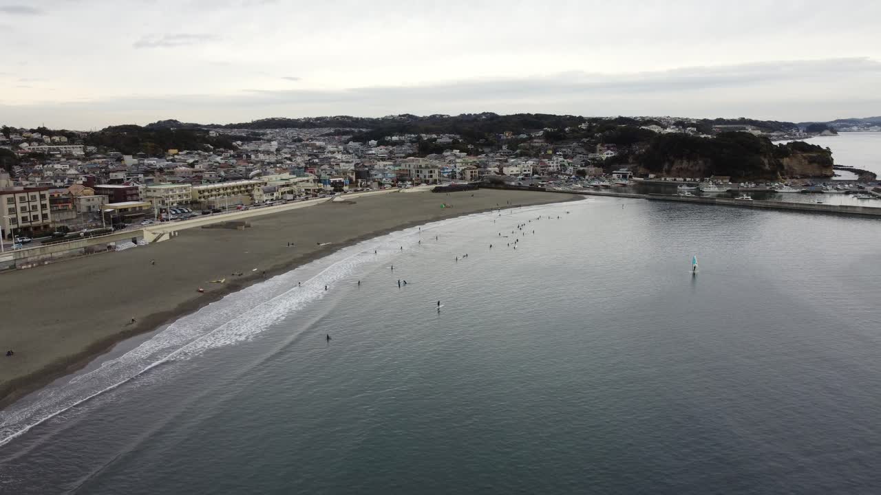 vista aérea del horizonte en kamakura