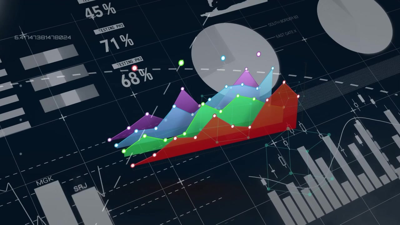 Animazione di diagramma su elaborazione dati