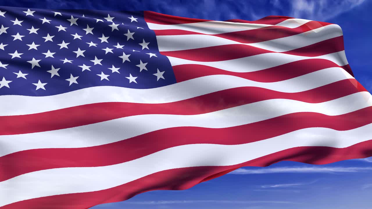 bandera de los estados unidos (en bucle)