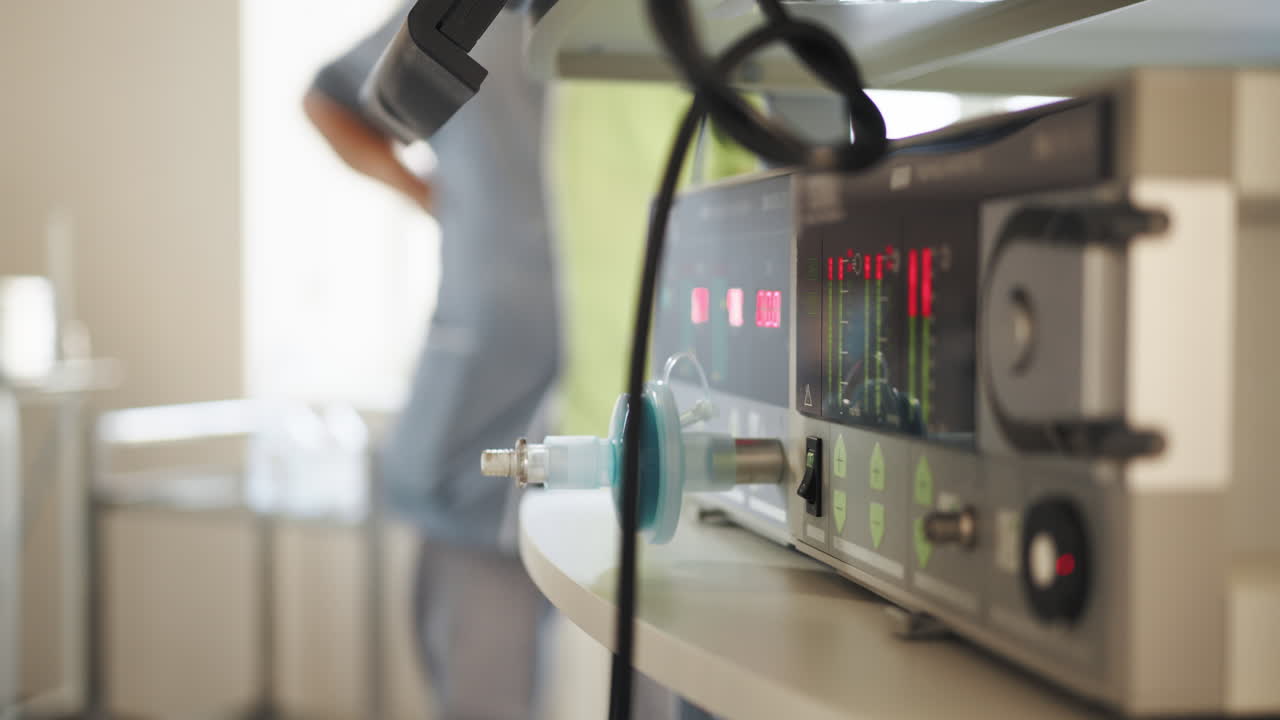 의료 인공 호흡기 및 직원