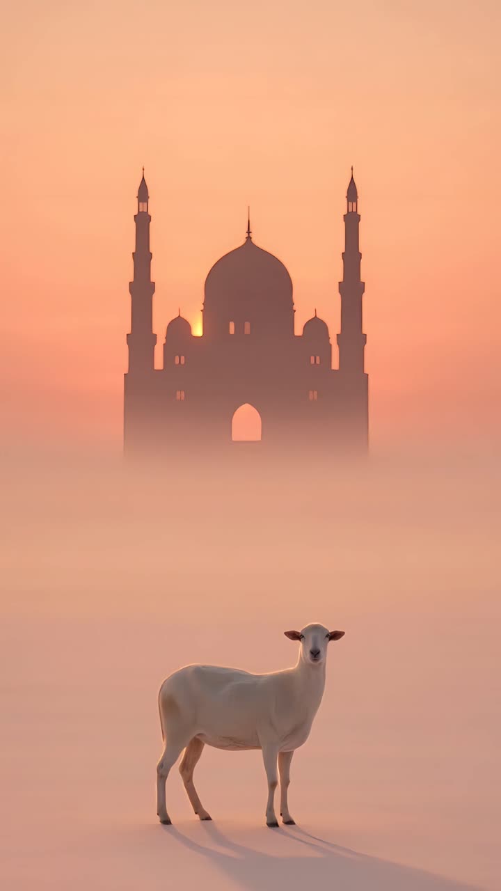 Eid al-Adha Mosque 4K Islamic Background