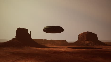 Nave-Extraterrestre-Flotando-Sobre-Arizona