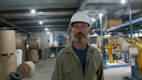 factory worker in a paper mill