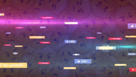 animación de iconos de las redes sociales sobre un hombre que usa un teléfono inteligente