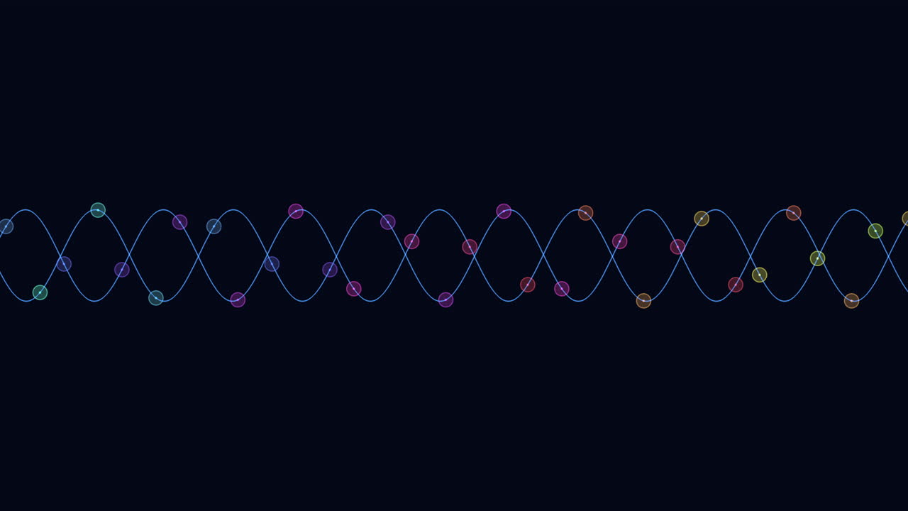 다양한 주파수를 포착하는 진동하는 음파