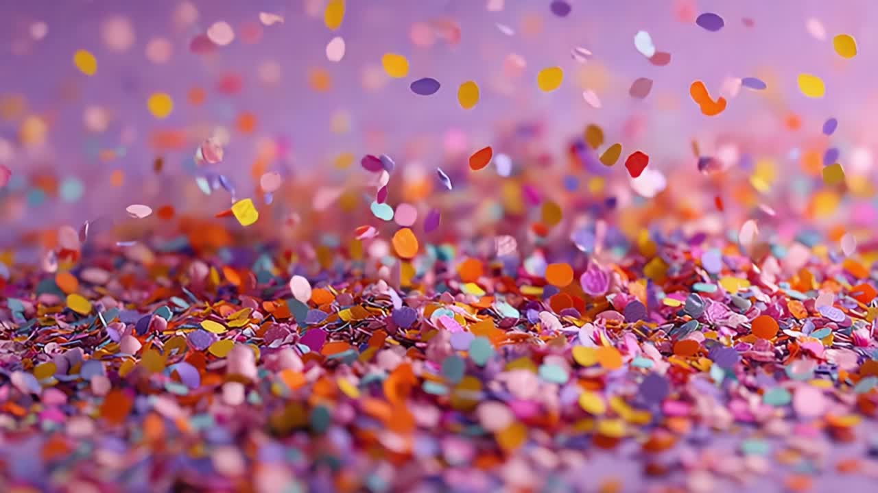 Colorful Confetti Celebration: A Vibrant Display of Joyful Shimmering Particles Creating a Dazzling Festive Ambiance for Any Occasion