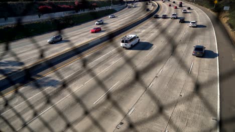 san diego freeway as seen from an overpass