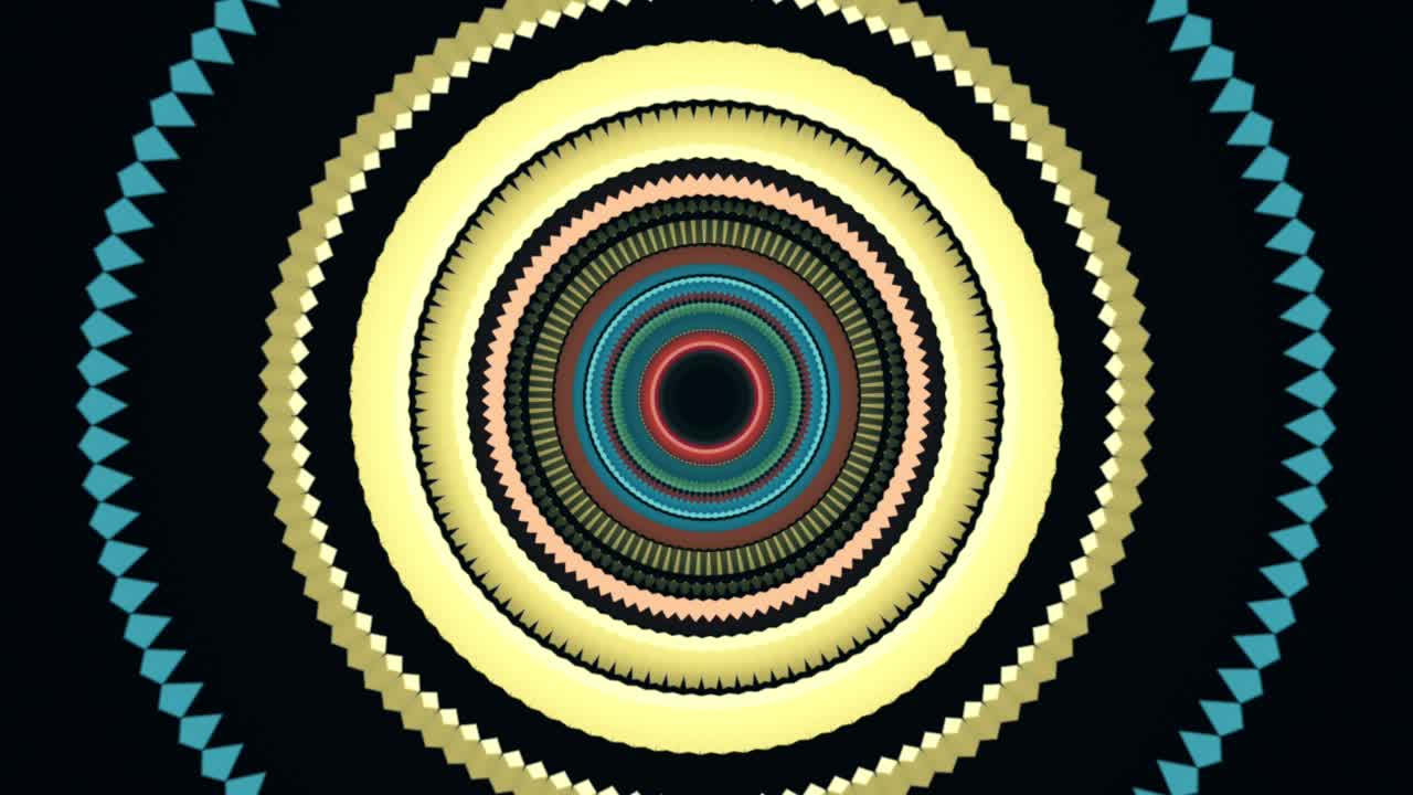 Abstract Colorful Mandala Pattern